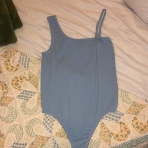 Light blue body suit